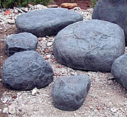 small boulder set playground rocks